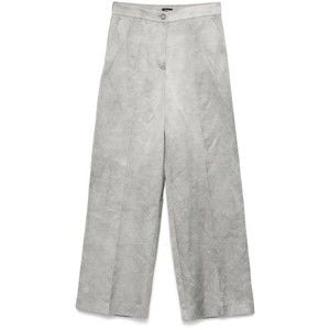 Pinko Wide-Leg Grey Trousers With High Waist - NWT